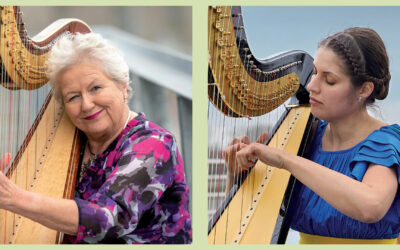 Two top harpists team up in North Wales to raise money for children in war-torn Ukraine